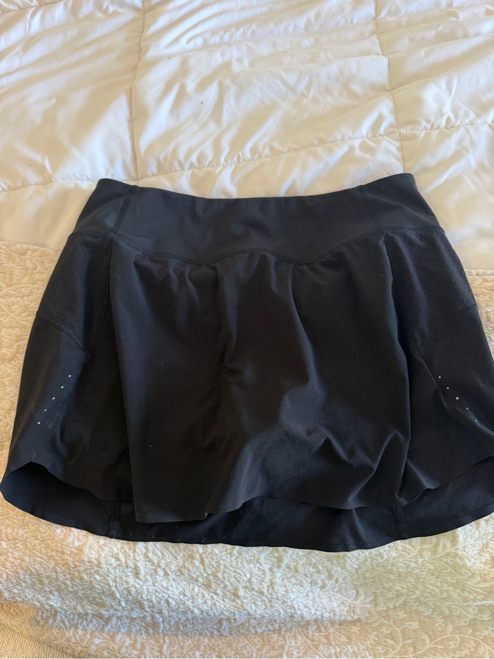 Black run with it 14” Athletic Skirt with Built-In Shorts